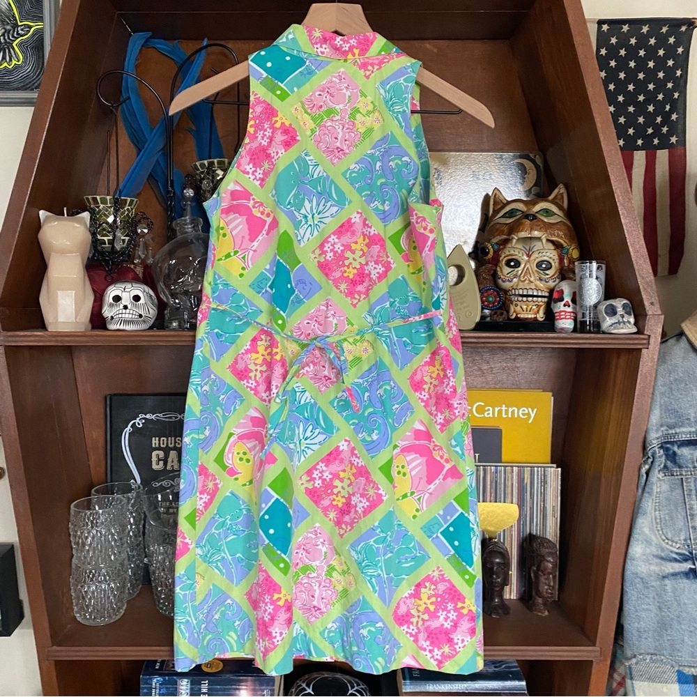 Lilly Pulitzer - Floral Sleeveless Dress - size 14 - Picture 5 of 6